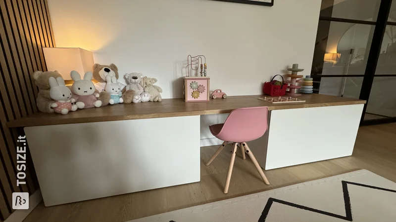 Create your own IKEA SMÅSTAD children&#39;s corner with oak top, by Maurice