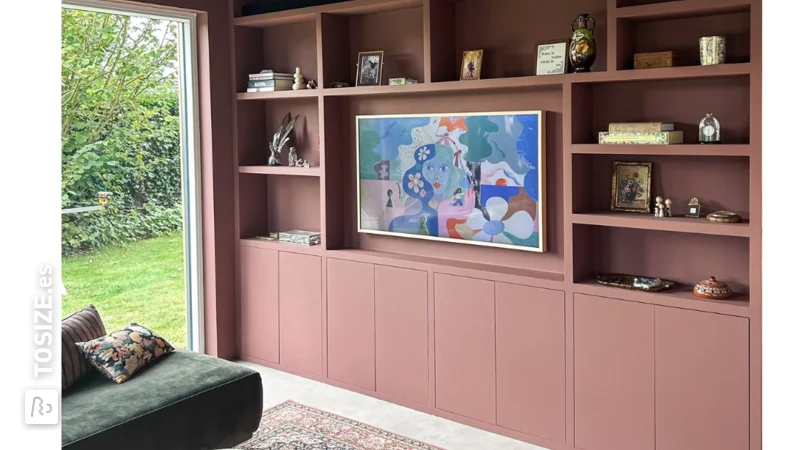 Transforma tu salón de televisión con un mueble esquinero casero, de Gwenda