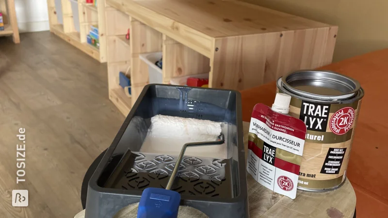 DIY-Spielbereich für deine Kinder mit einem IKEA Trofast-Schrank, von Elleke