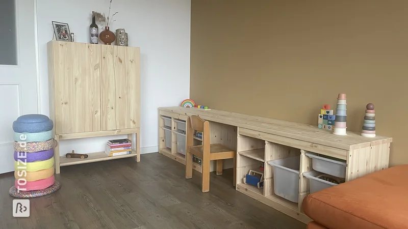 DIY-Spielplatz für Ihre Kinder mit einem IKEA Trofast-Schrank von Elleke