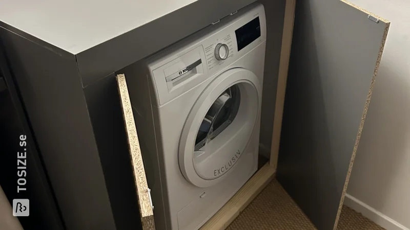 Cabinet conversion for washing machine, by Eva