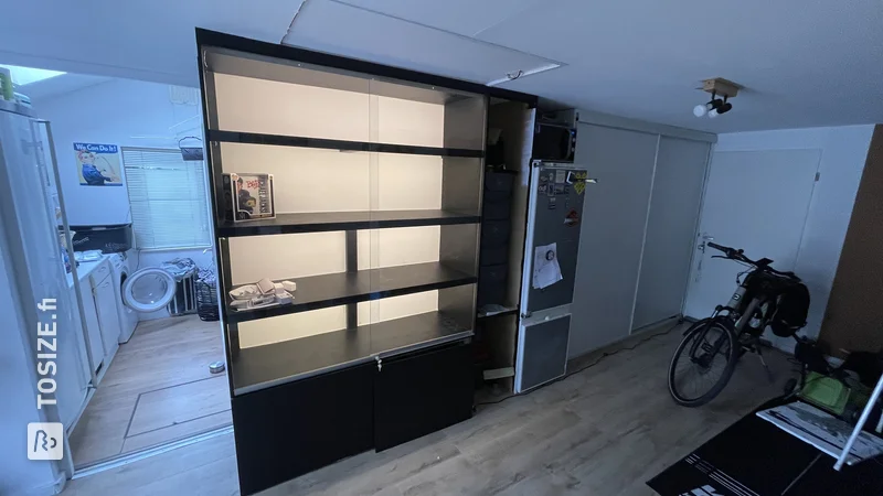 Self-made display cabinet, by Danny