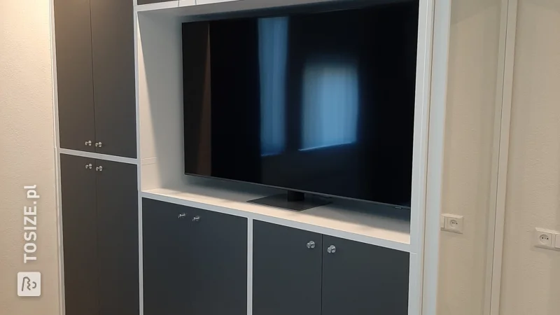 Make your own wardrobe and TV cabinet in White-Grey for the bedroom, by Ron