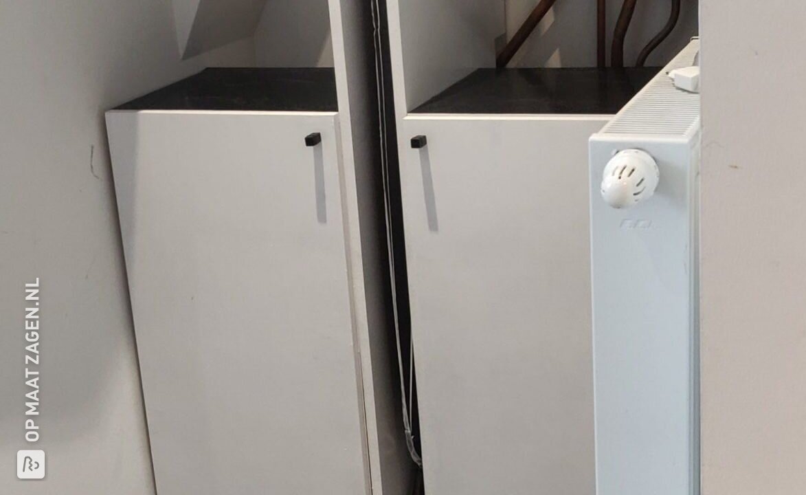 Opbergkasten onder de boiler, door Nicky