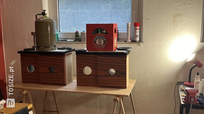 DIY speaker Le Petit in rosewood, by Mathias,