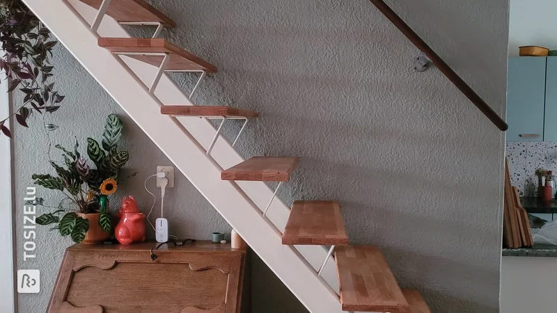 Marches d&#39;escalier DIY avec détails arrondis, par Luuk