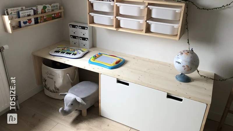 Gestalten Sie Ihr eigenes verspieltes Kinderzimmer mit einem DIY-Schreibtisch von Gert-Jan