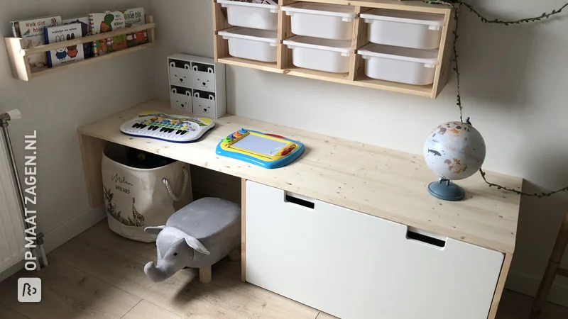 Maak zelf een Speelse Kinderslaapkamer met DIY Bureau, door Gert-Jan