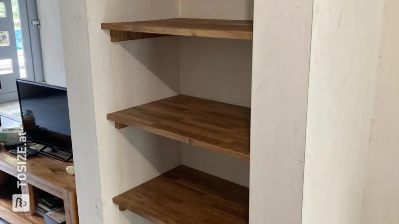 Rustic Oak Fitted Shelves Transform Your Office, by Michael