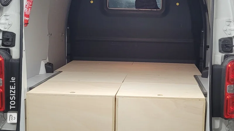 Converted van against 15mm veneer