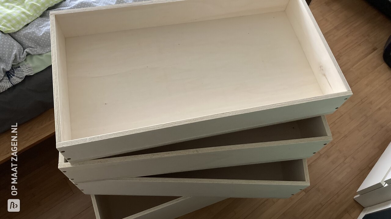 Planken voor schuifbare lades, door Martin