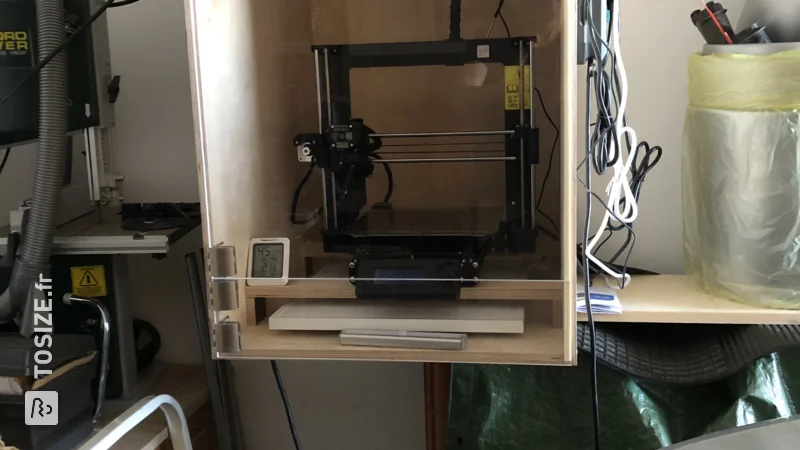 Heated 3D printer housing for the garage (cold environment), by Stefan