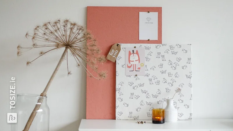 DIY: making a notice board from softboard