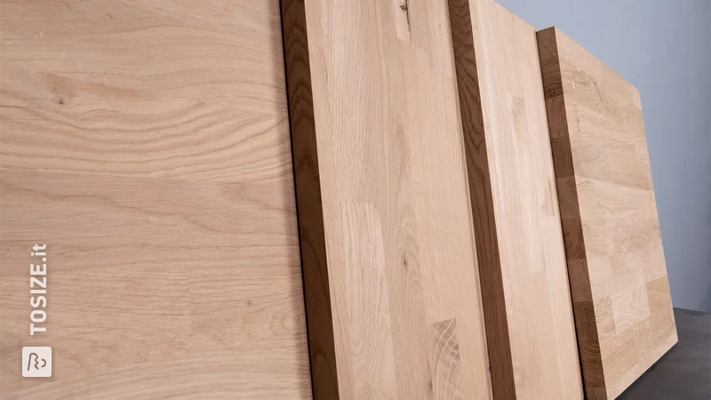 NUOVO: Pannelli in legno massiccio di quercia su misura!