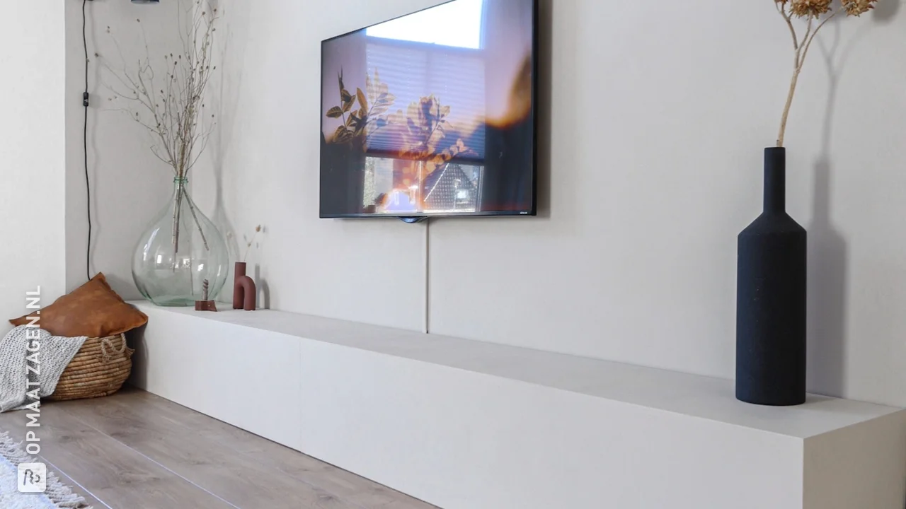 Bedienen Rommelig wetenschapper DIY: TV-meubel / muurelement van MDF | OPMAATZAGEN.nl
