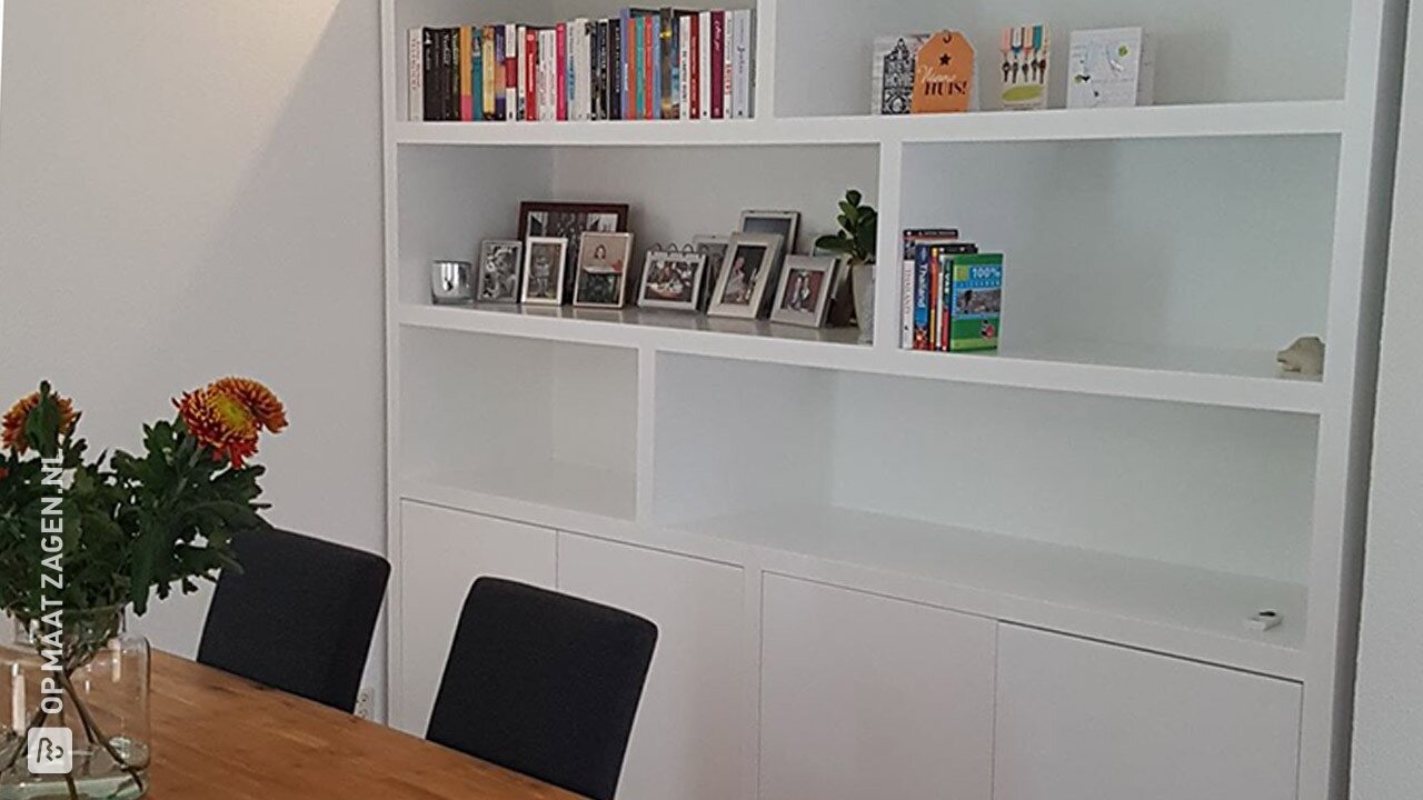 Maatwerk vakkenkast; het ontwerp van Anne Fleur