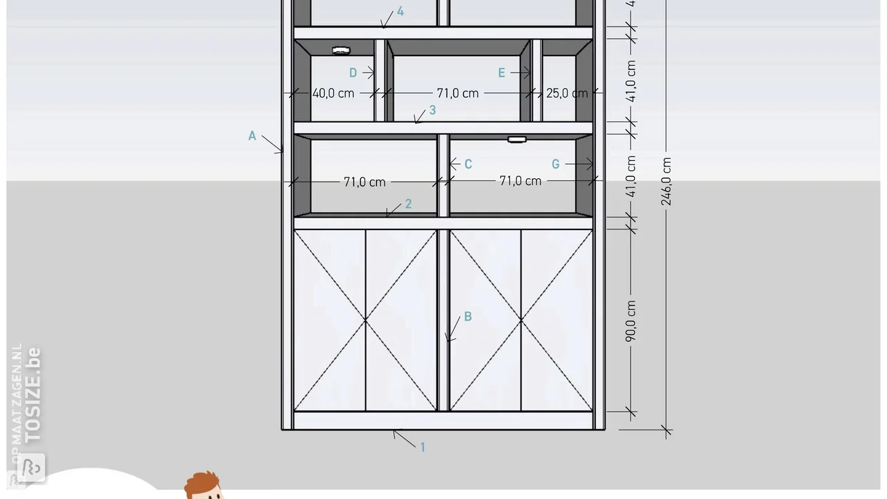 Maatwerk-Vakkenkast-MDF-Lakdraag-Joni-schets-OPMAATZAGEN.jpg