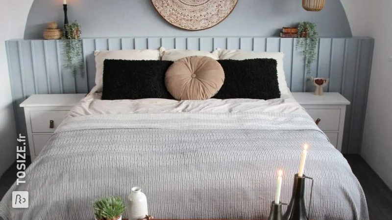 Bedroom makeover and a Do It Yourself headboard, by Tatjana
