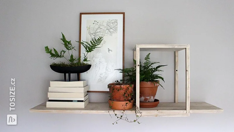 Floating wall shelf, by Sandra