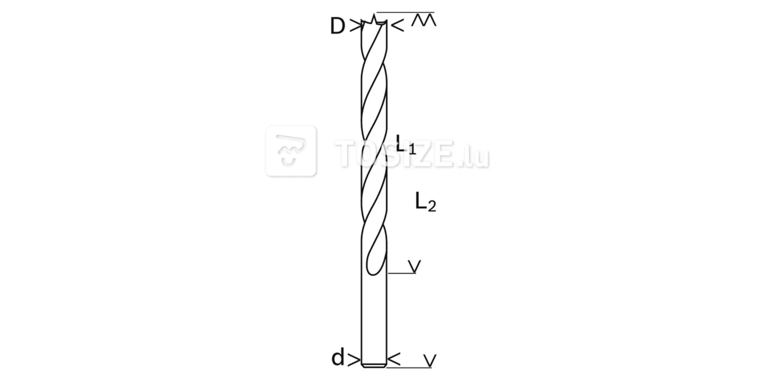 Holzspiralbohrer 3x30mm