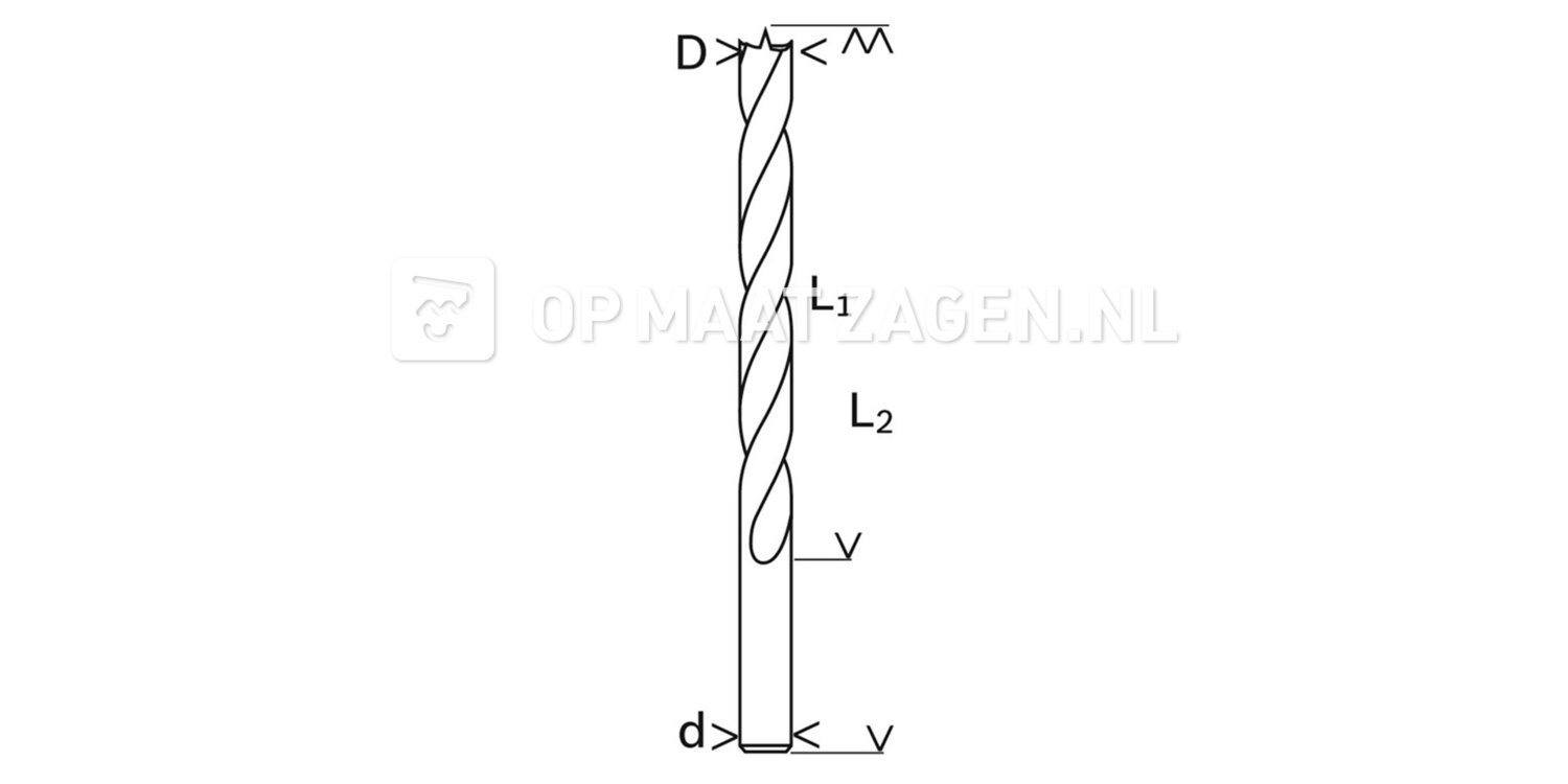 Houtspiraalboor 3x30mm