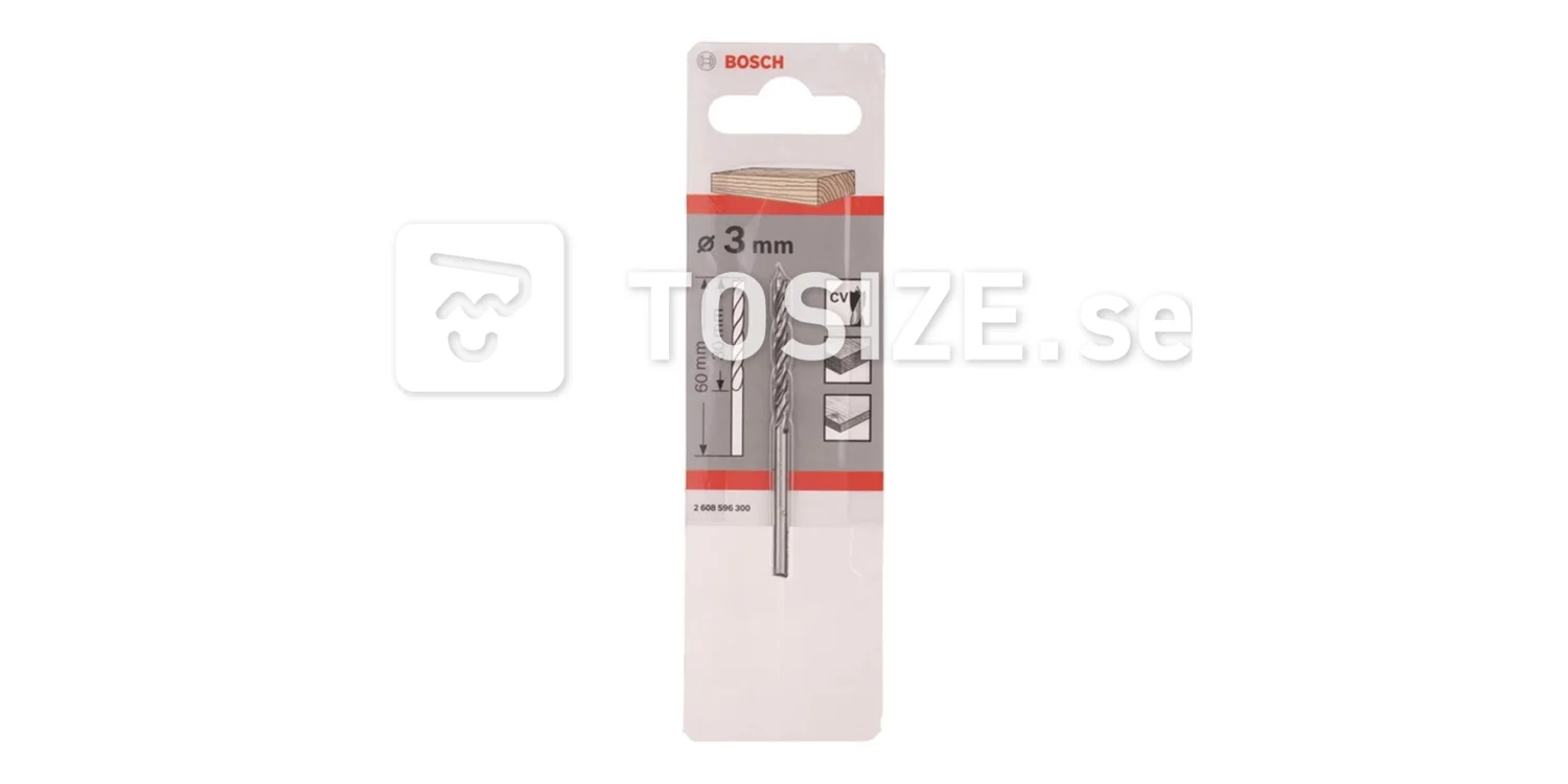 Wood spiral drill 3x30mm