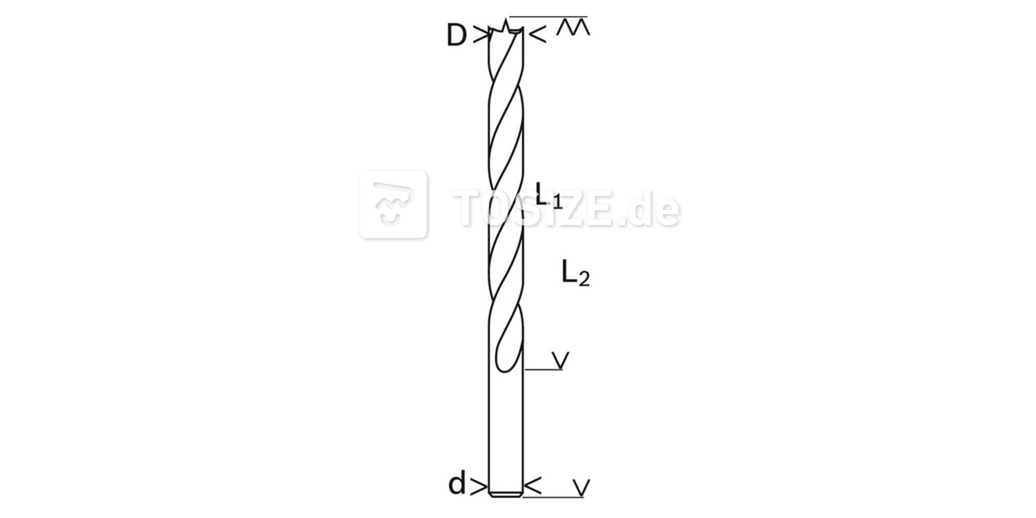 Holzspiralbohrer 4x40mm