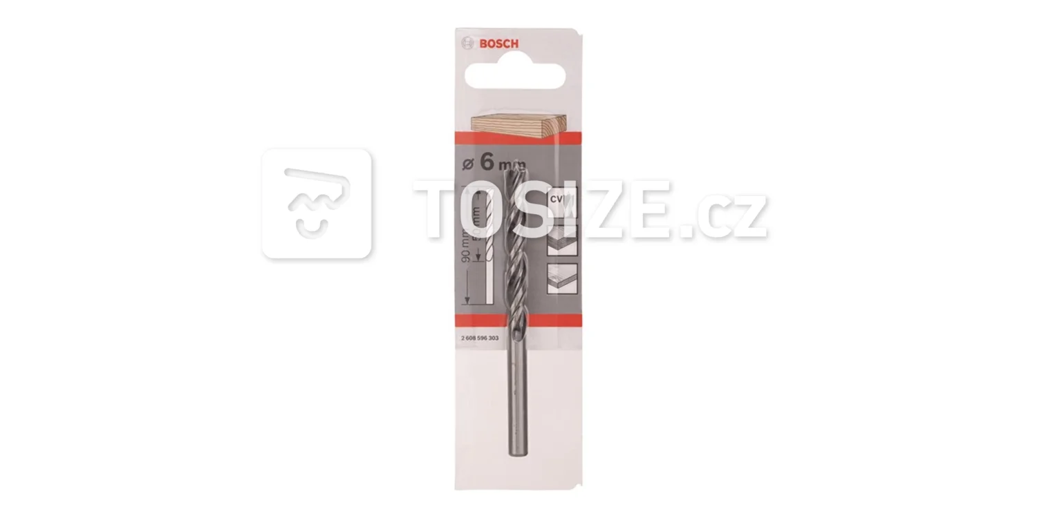 Wood spiral drill 6x90mm