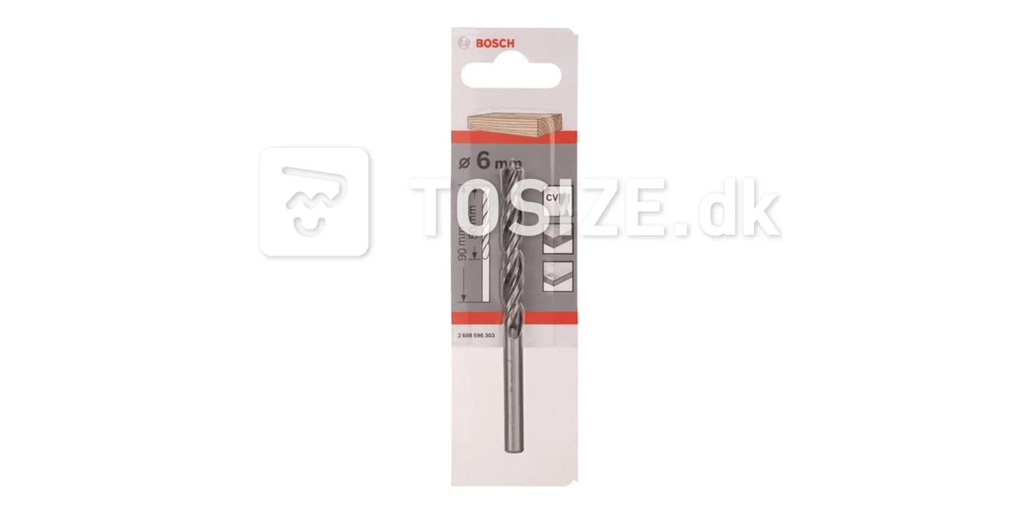 Wood spiral drill 6x90mm