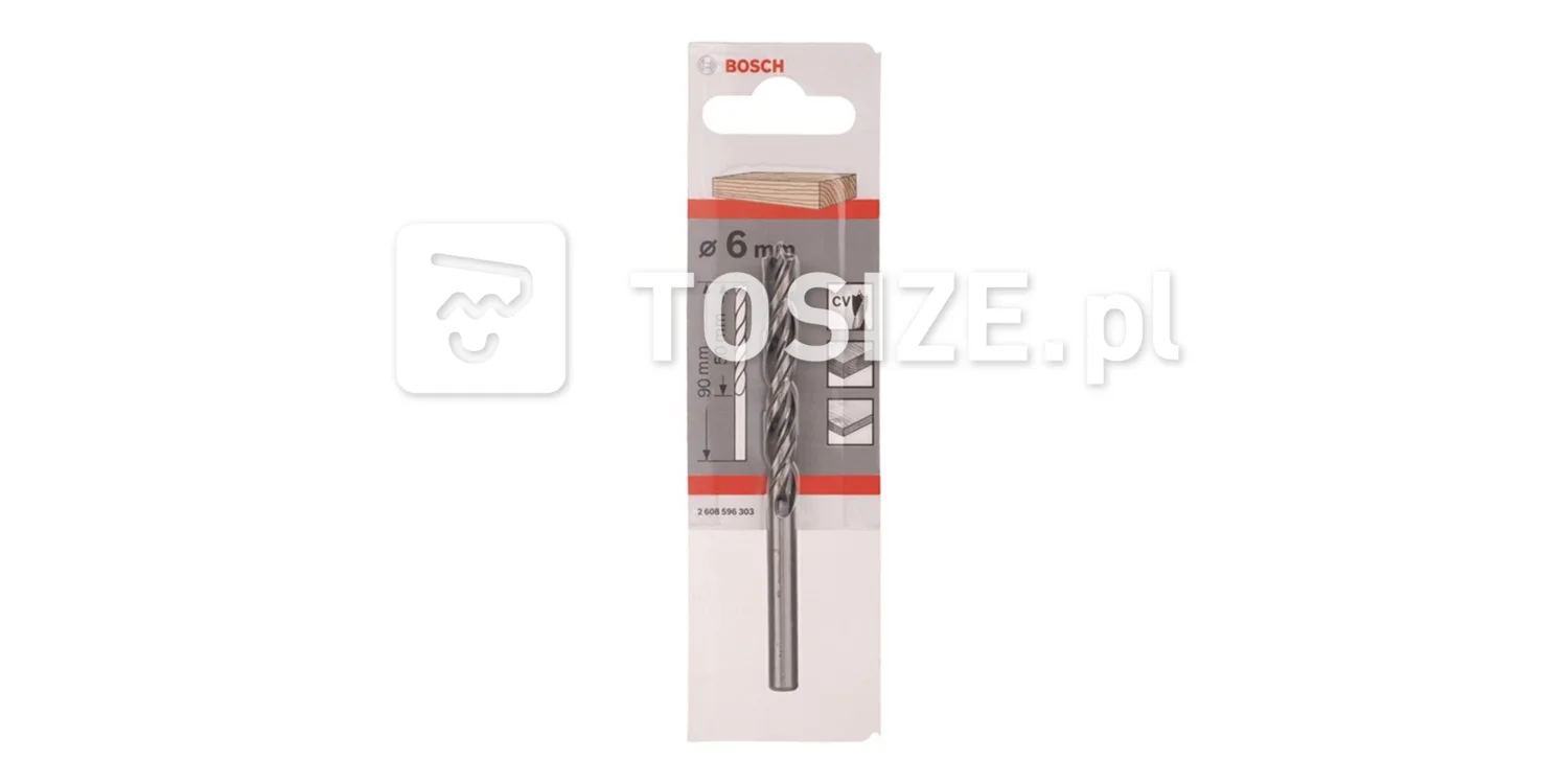 Wood spiral drill 6x90mm