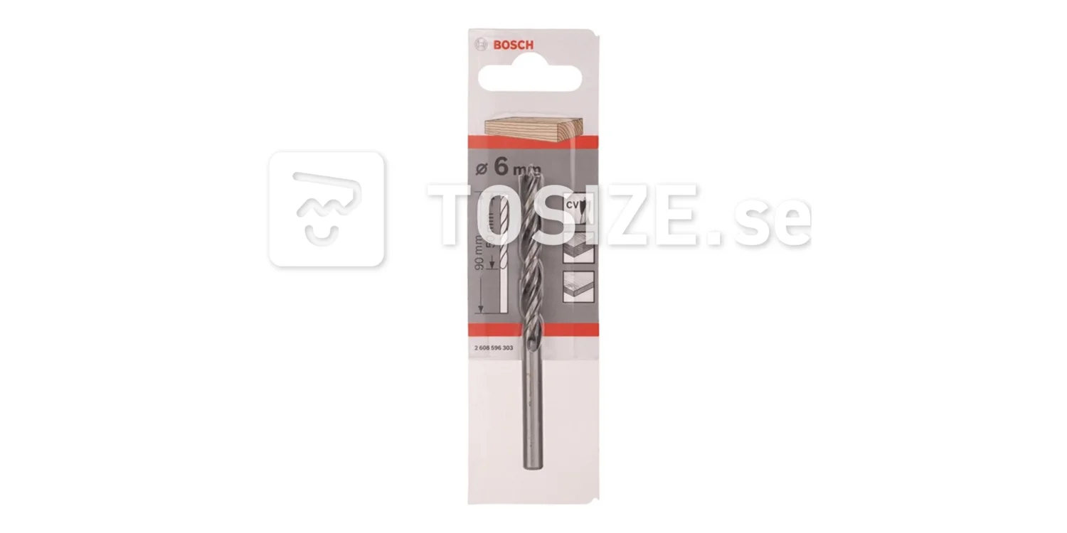 Wood spiral drill 6x90mm