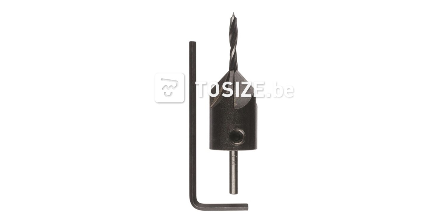 Houtspiraalboor met verzinkboor 3mm