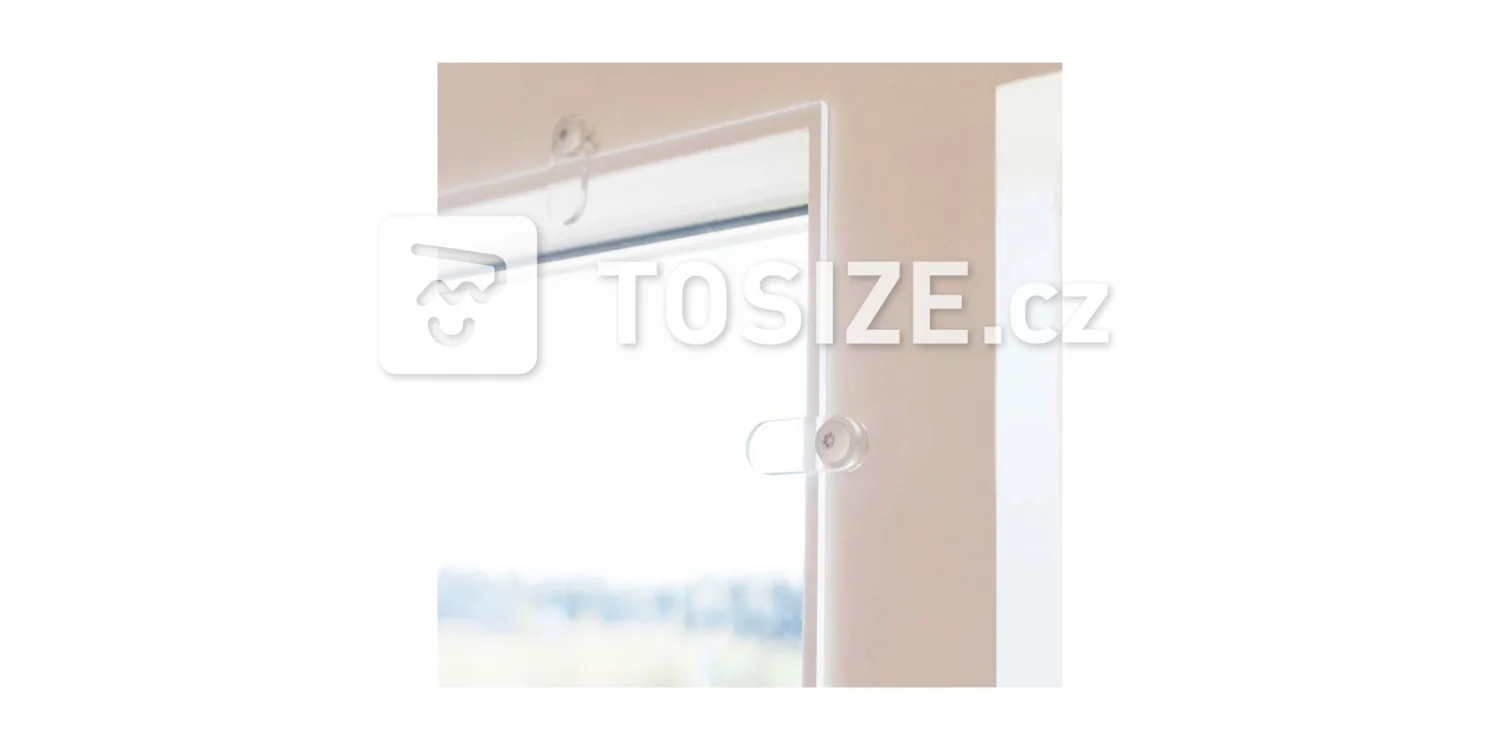 Mounting clip for front window for 8 mm Plexiglas incl. screw without coating