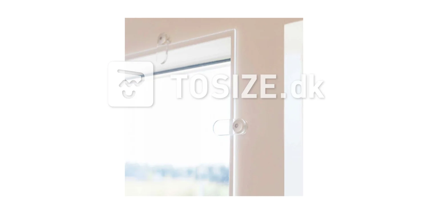 Mounting clip for front window for 10 mm Plexiglas incl. screw without coating