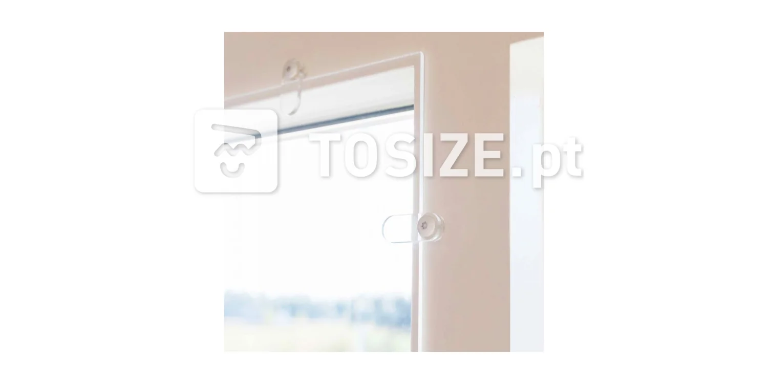 Mounting clip for front window for 8 mm Plexiglas incl. screw without coating