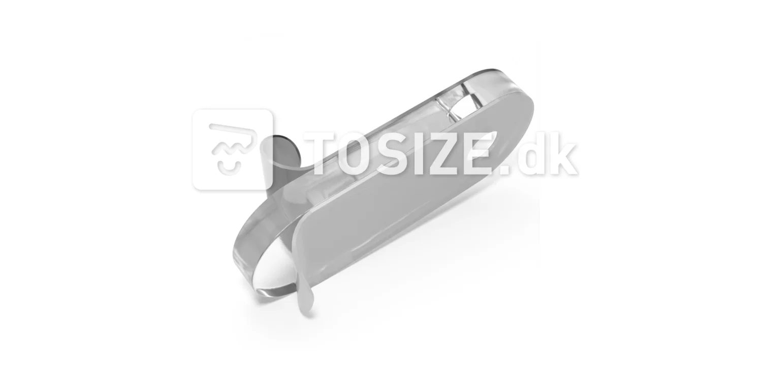 Mounting clip for front window for 10 mm Plexiglas incl. screw without coating