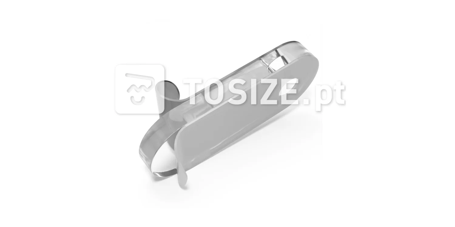 Mounting clip for front window for 8 mm Plexiglas incl. screw without coating