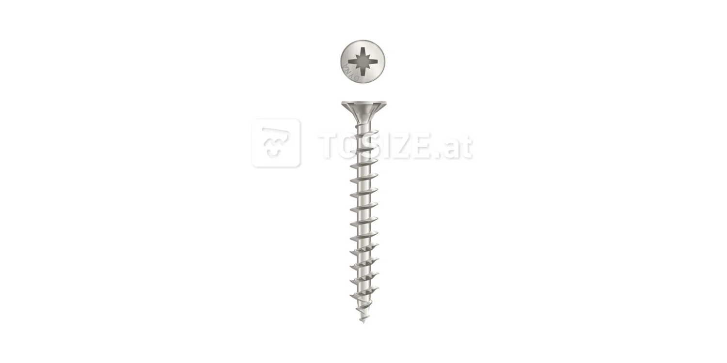 Chipboard screw with countersunk head 4x50mm