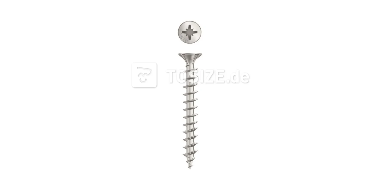 Chipboard screw with countersunk head 3x20mm