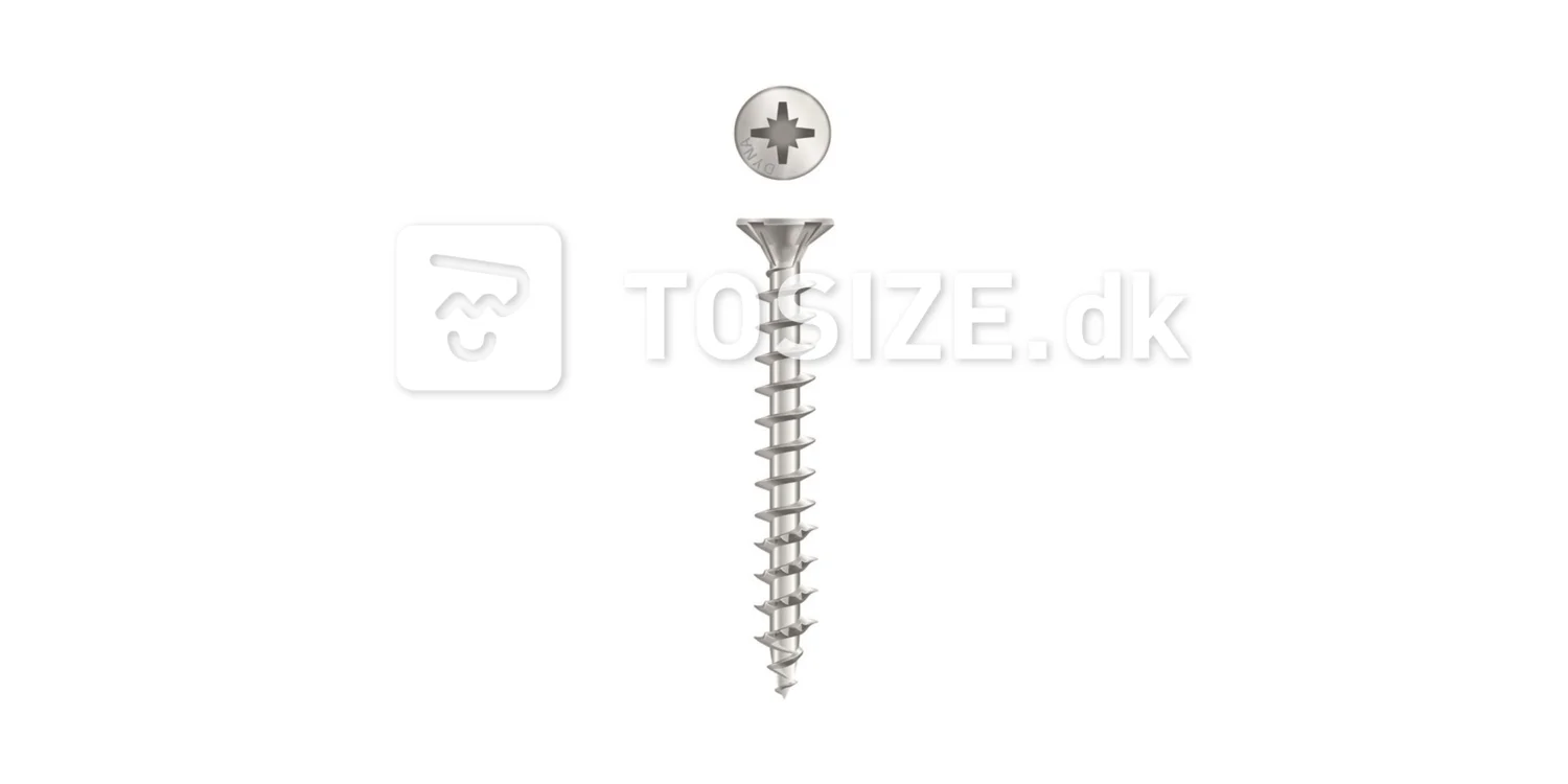 Chipboard screw with countersunk head 3x30mm