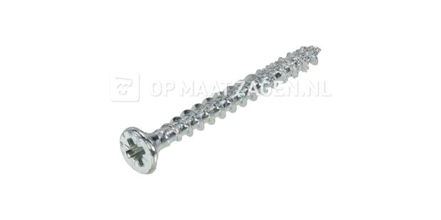 Spaanplaat schroef met platverzonken kop 4x50mm