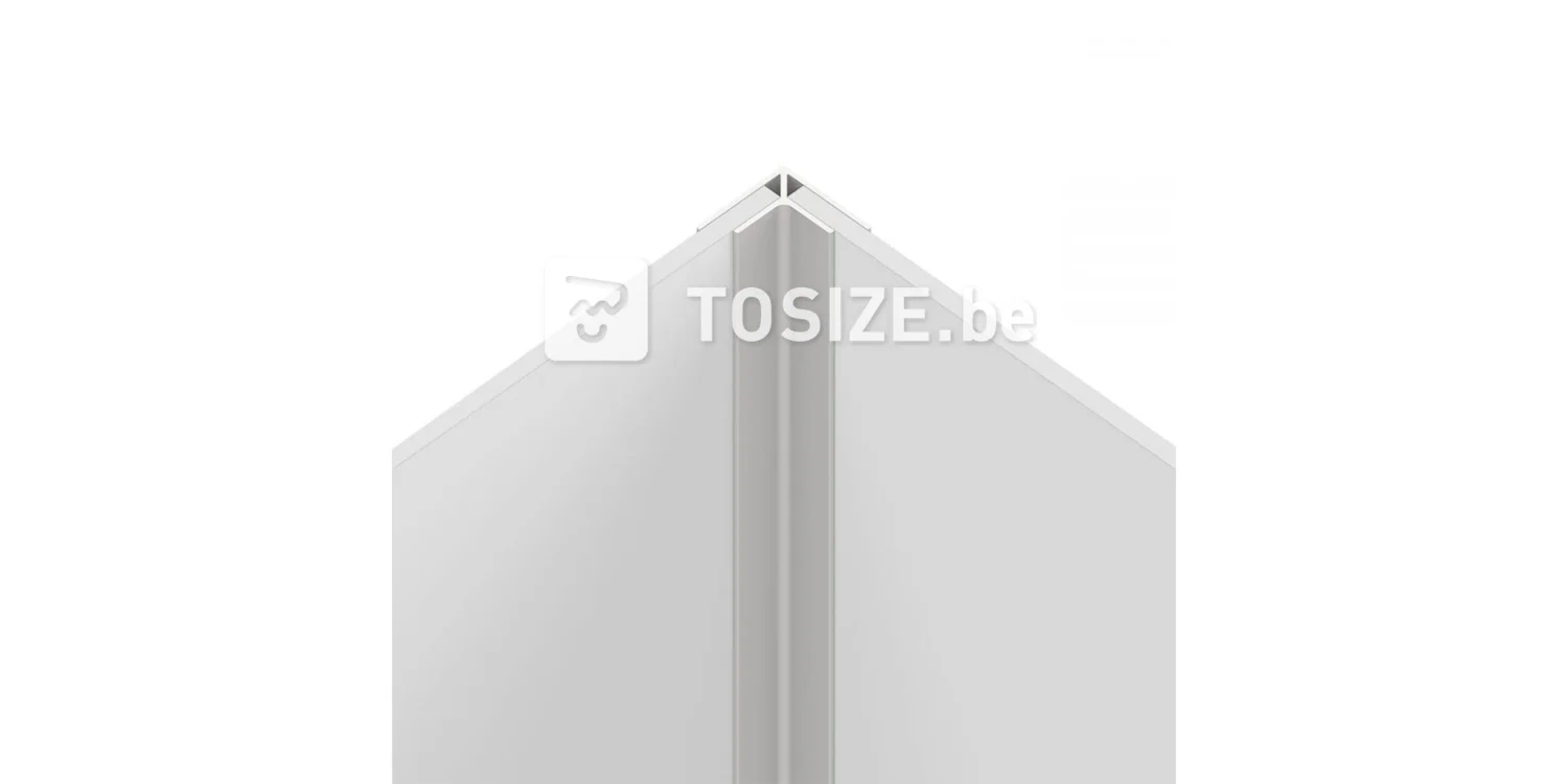 Inside corner profile aluminium for 4 mm wall panel