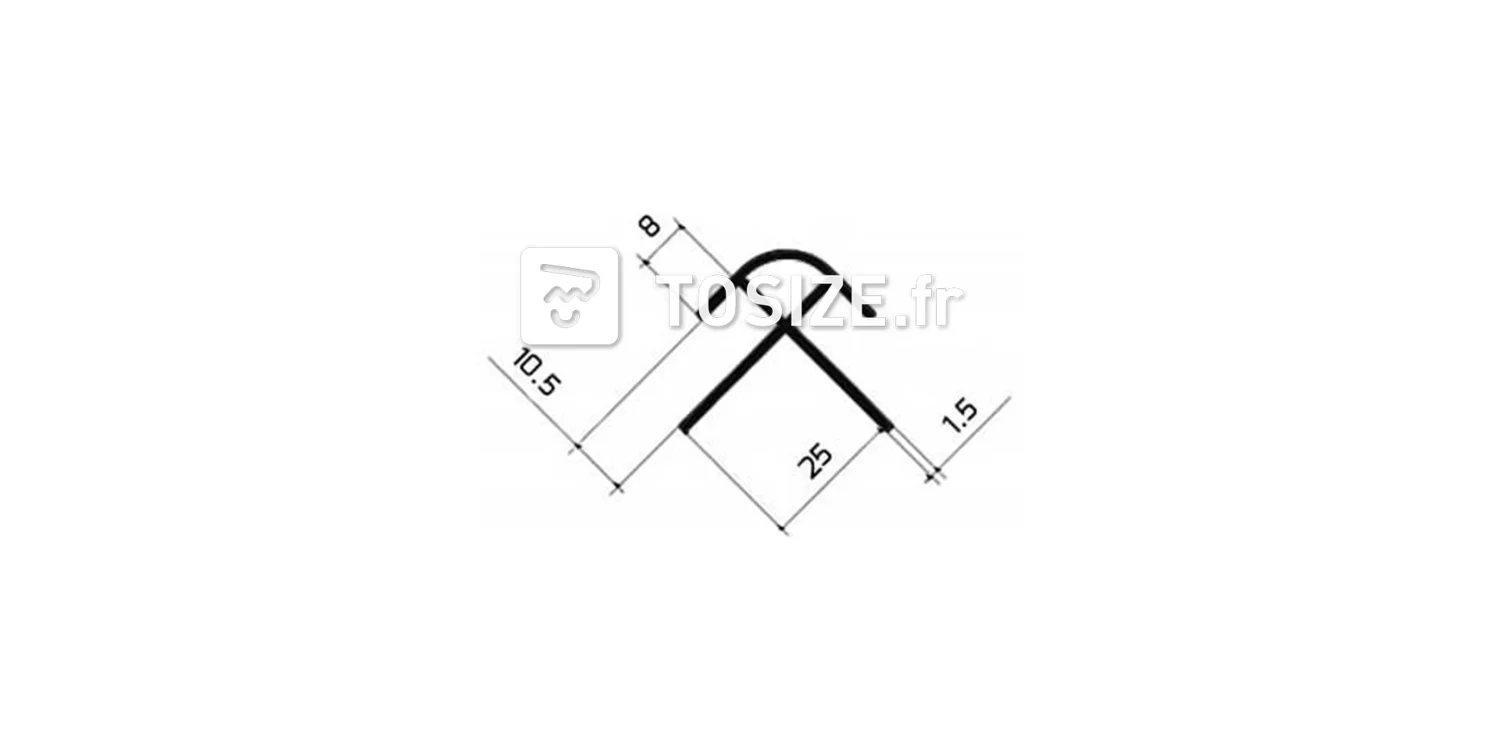 Outside corner profile white for 10 mm click-on wall panel