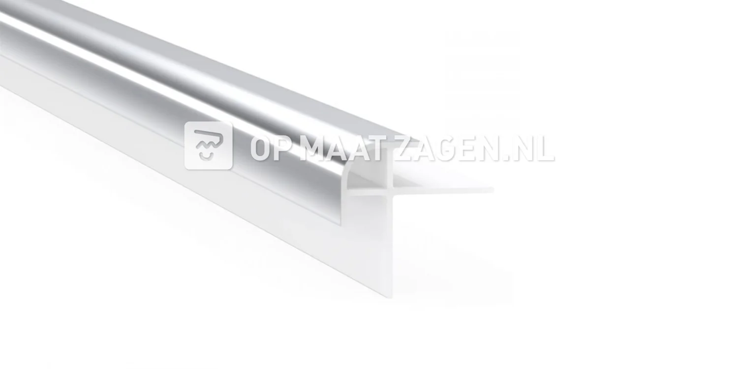 Outside corner profile chrome for 10 mm click-on wall panel