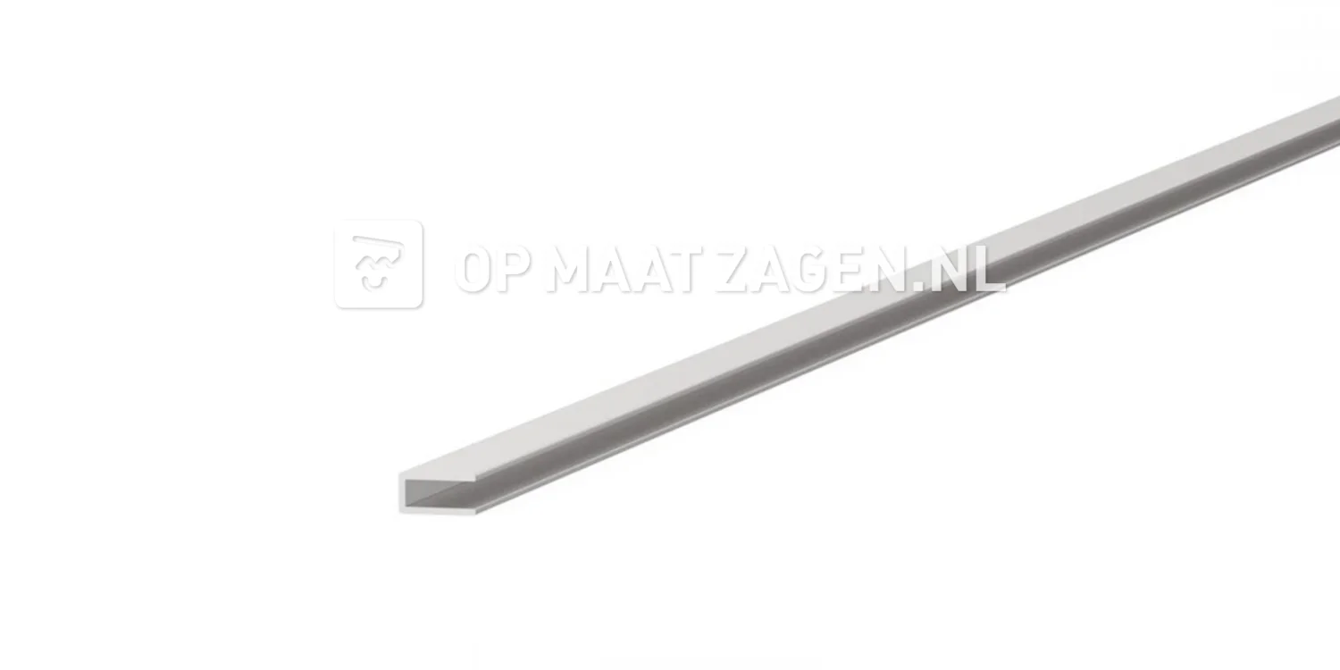 Aluminium end profile for 4 mm wall panel