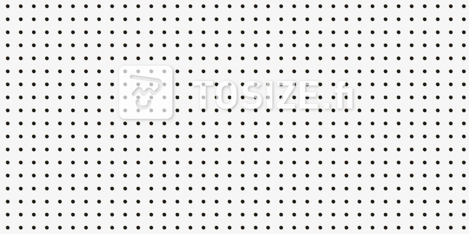 Hardboard Perforated white