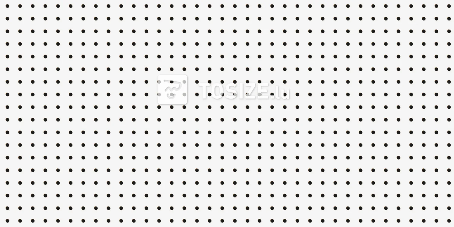 Hardboard Perforated white