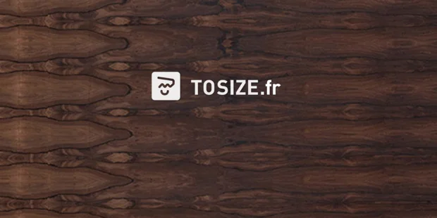 MDF étanche Ziricote replaqué tranché sur dosse 19 mm