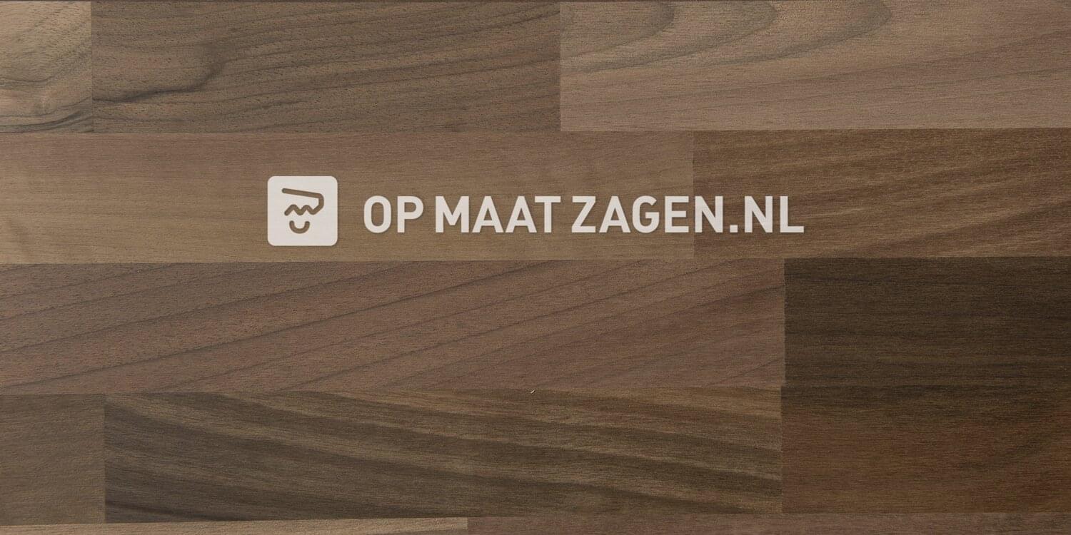 Schuldenaar eer Fractie Massief Notenhout op maat gezaagd online bestellen - OPMAATZAGEN.nl