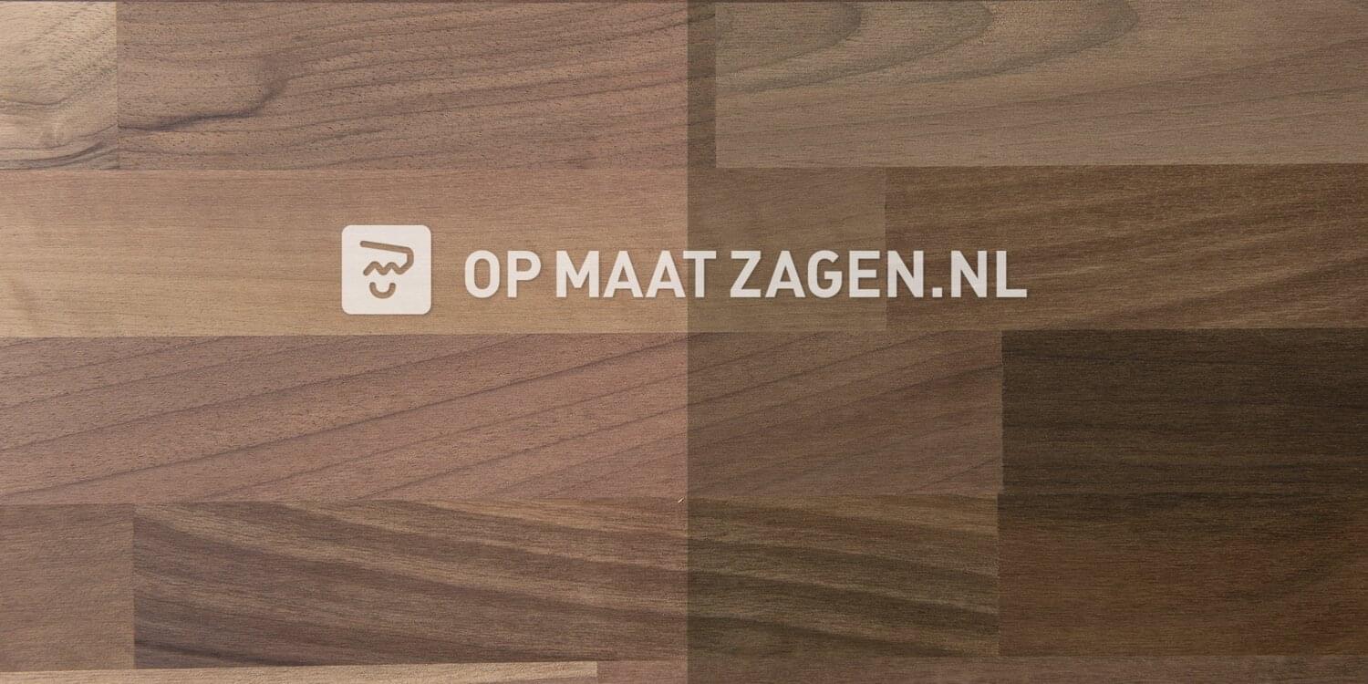 Schuldenaar eer Fractie Massief Notenhout op maat gezaagd online bestellen - OPMAATZAGEN.nl